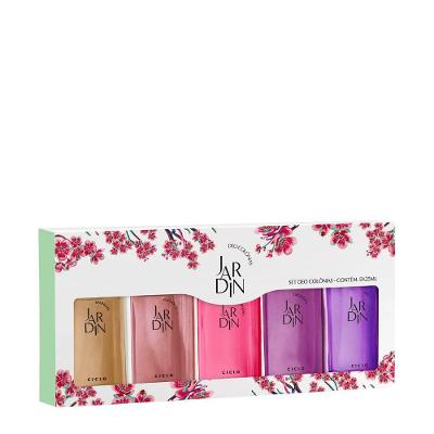 Kit Perfume Ciclo Jardin Feminino Desodorante Colônia 5x25ML