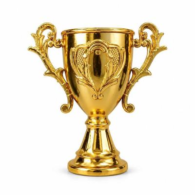 Mini Troféu de Plástico Dourado 11,5cm Premiação Extra Festas
