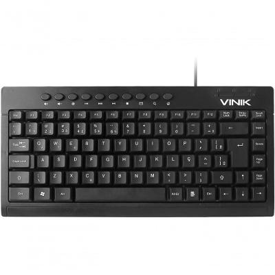 Mini Teclado Dynamic DT111 com Teclas de Atalho USB Preto Vinik