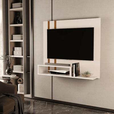 Painel TV Mégara 90CM MDP com Nicho Off White Nature Casah