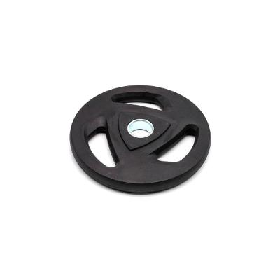 Anilha Olímpica Vulcanizada 15kg Emborrachada Preto Ahead Sports