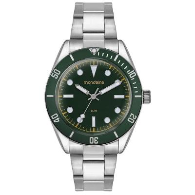 Relógio Masculino Mondaine 33038G0MVNE4 Analógico Aço Inox Verde