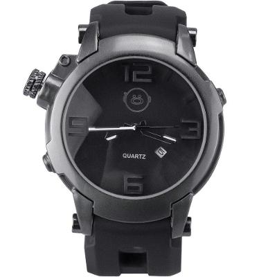 Relógio Masculino Spaceman Analógico Pulseira Borracha Preto Orizom