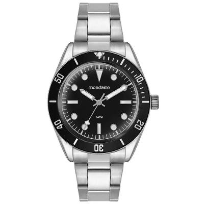 Relógio Masculino 33038G0MVNE1 Analógico Aço Inox Prata Mondaine