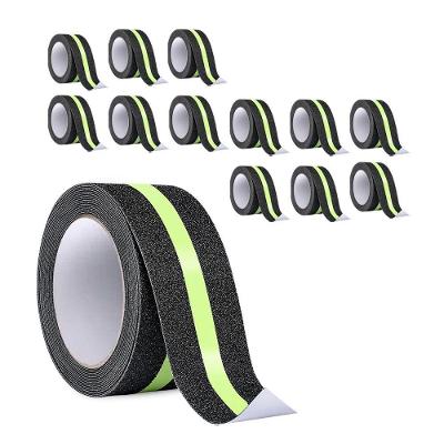 Kit 12 Fitas Antiderrapantes SU-NOSA1 Adesiva Refletiva 5M Preta AB Mídia