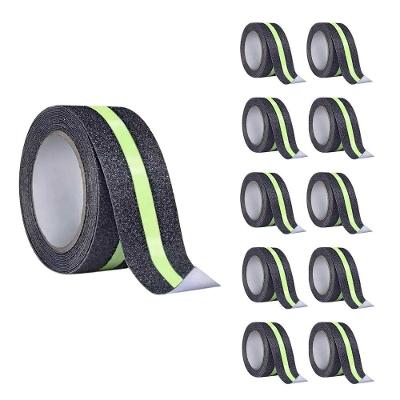 Kit 10 Fitas Antiderrapantes Adesivas Refletivas 5M Preta AB Mídia