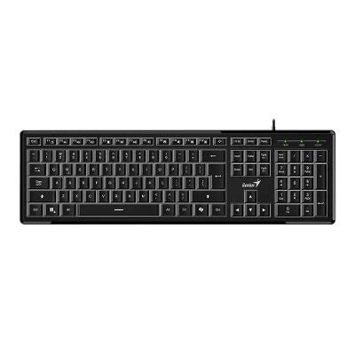 Teclado Multimídia Slimstar 820 Retroiluminado ABNT 2 Preto Genius