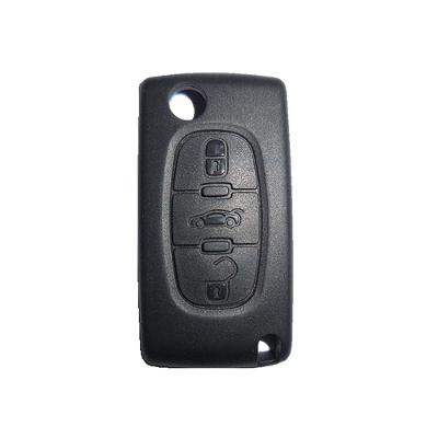Capa para Telecomando Peugeot Citroen C4 Pallas C5 3 Botões B&S Automotiva