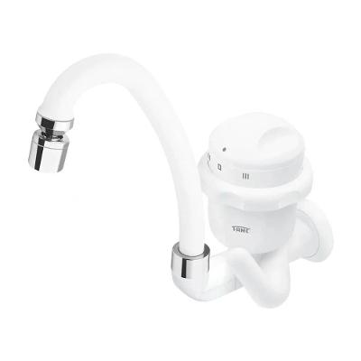 Torneira Elétrica Bica Alta 3 Temperaturas de Parede ABS Branca 220V Fame Brasil