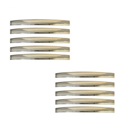 Kit 10 Puxadores Moblis Móveis para Armário Balcão Gabinete Cromado 22cm