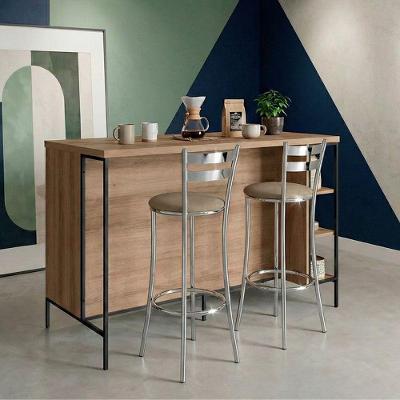 Bancada Gourmet Ilha Industrial 2 Portas MDP 15mm Mel Dkadidecor