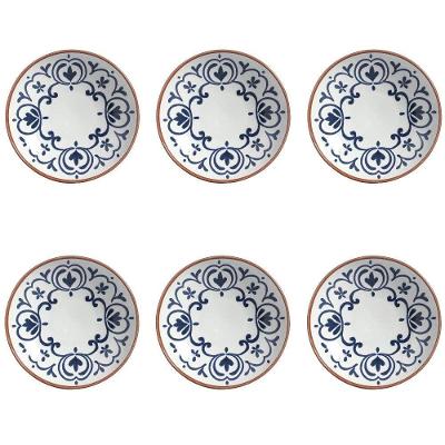 Conjunto de Pratos Fundos 6 Peças Coup Coimbra Cerâmica Branco Porto Brasil