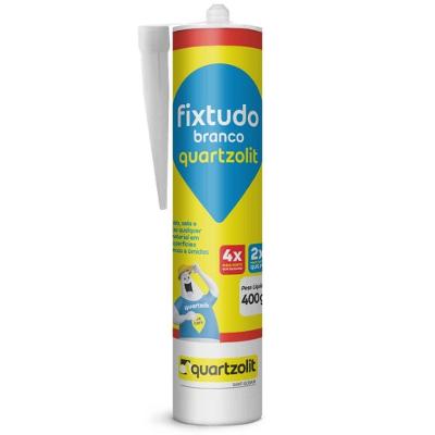 Selante Adesivo Fixtudo Branco 400g Monocomponente Quartzolit