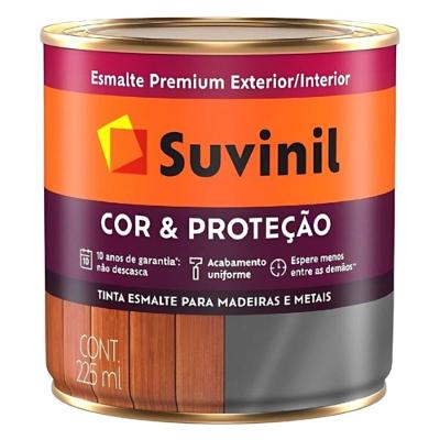 Tinta Esmalte Cor e Proteção Fosco Branco para Madeiras e Metais Suvinil