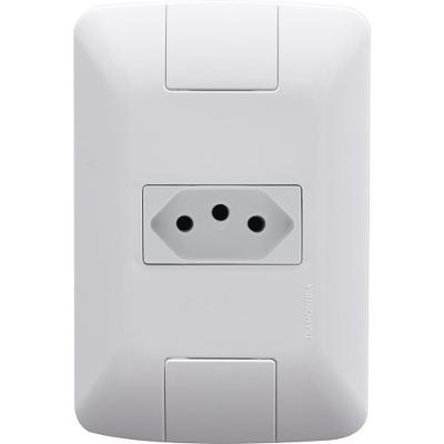 Conjunto de Tomada 2P+T 20A 250V Aria Modular Branco Tramontina