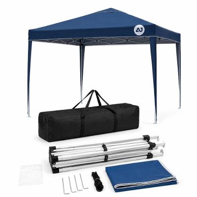 Tenda Gazebo Sanfonada 3x3m Impermeável Aço Azul Marinho Waw Design