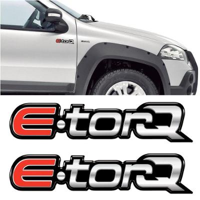 Kit 2 Adesivos Decorativos E.torq Resinado Automotivo Vinil Rei das Artes