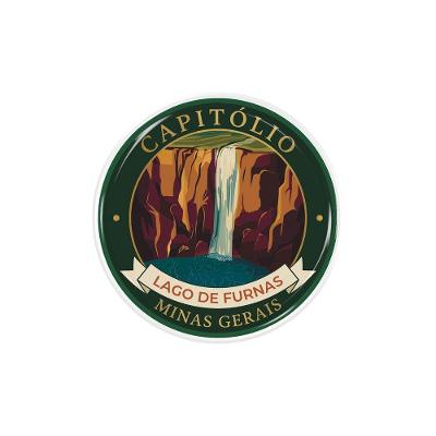 Adesivo Resinado Decorativo Capitólio Furnas mg Souvenir 3D Alto Relevo PVC Teu Adesivo