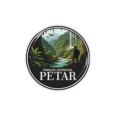 Adesivo Resinado Decorativo 3D AR-652 Parque Estadual Petar Turismo PVC Teu Adesivo