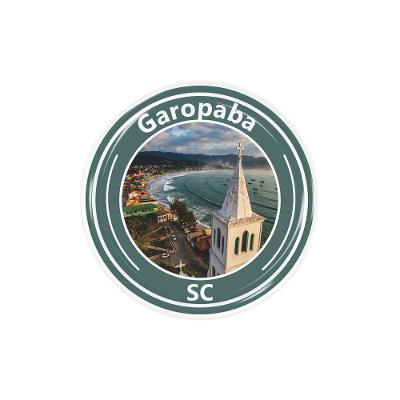 Adesivo Resinado 3D Garopaba SC Turismo Alto Relevo AR-647 Teu Adesivo