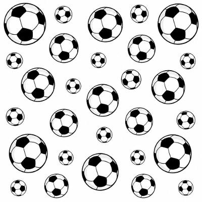 Kit Adesivo Bola de Futebol Decorativo Quarto Infantil 30 Peças Teu Adesivo