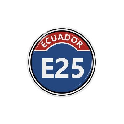 Adesivo Resinado Ecuador E25 Alto Relevo 3D Premium Brilhante Teu Adesivo