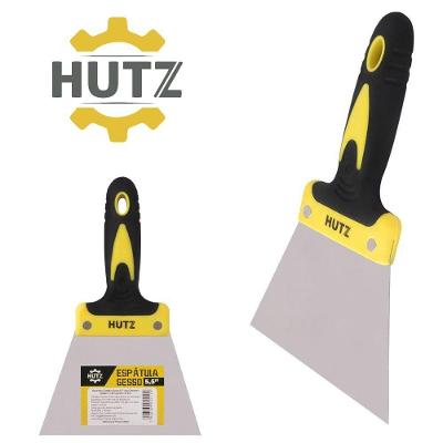 Espátula Gesso Drywall 5,5" Aço Carbono Cabo Emborrachado Preta Hutz