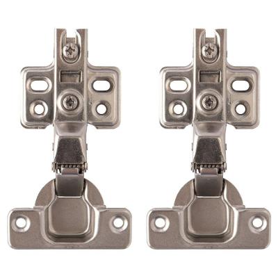 Kit 2 Dobradiças Curvas com Amortecimento 10,8x6x2cm Prata Hutz