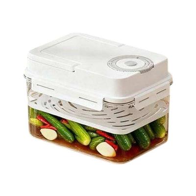 Caixa de Fermentação BSL3919 4L Vegetais Polipropileno Vedação Branco Braslu