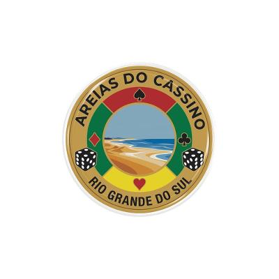 Adesivo Resinado Areias do Cassino RS Decorativo para Moto com Acabamento Brilhante Teu Adesivo