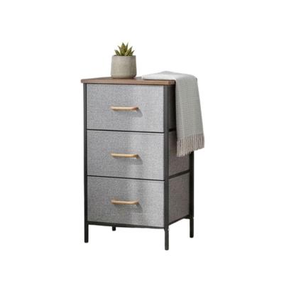 Cômoda Organizadora BSL3900 3 Gavetas Aço MDF Cinza Braslu