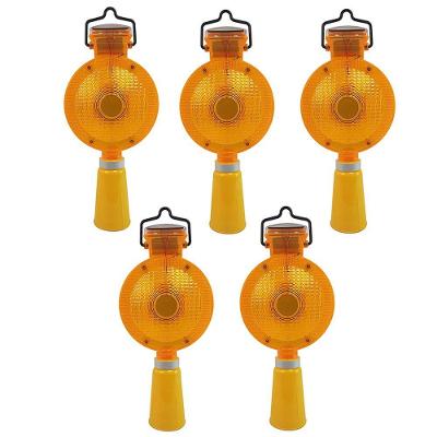 Kit 5 Sinalizadores Viários Solares BSL3623 LED Automático Âmbar Braslu