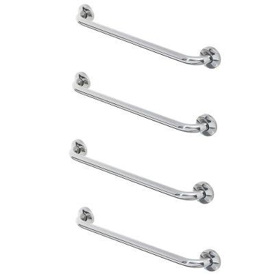 Kit 4 Barras de Apoio Reta 80cm Aço Inox Acessibilidade Inox