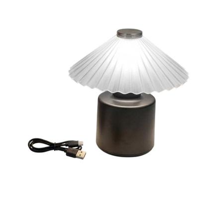 Luminária de Mesa LED Touch USB Recarregável Vintage Preta BSL3920 Braslu