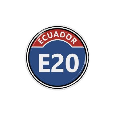 Adesivo Resinado Ecuador E20 Alto Relevo 3D Premium Autocolante Teu Adesivo