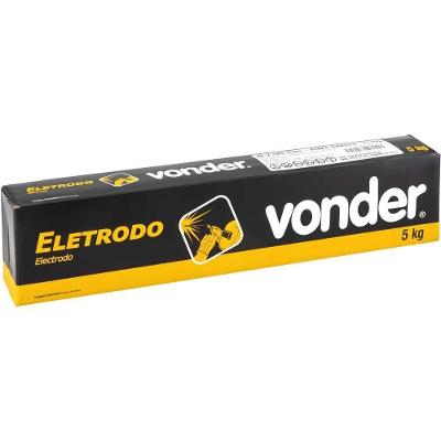 Eletrodo para Solda Elétrica E6013 2,50MM 5KG Baixo Respingo Escória Fácil Remoção Vonder