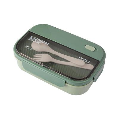Marmita CK6204 com Talheres Plástico Injetado 1L com Colher e Garfo para Refeição Clink