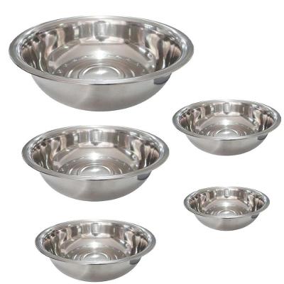 Kit 5 Tigelas Bowl BSL3877 Inox Multiuso para Cozinha Braslu