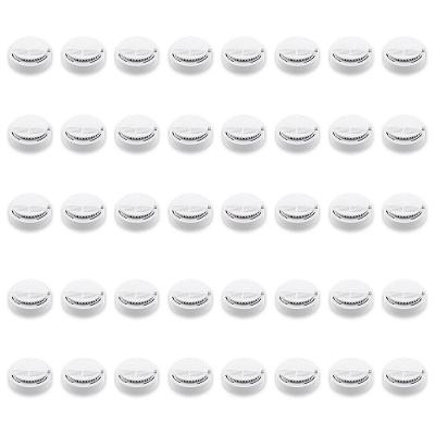 Kit 40 Detectores de Fumaça BSL3710 Sensor Fotoelétrico 85DB Branco Braslu
