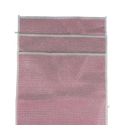 Kit 3 Panos Aramados Multiuso BSL3865-1 Limpeza Cozinha Rosa Braslu