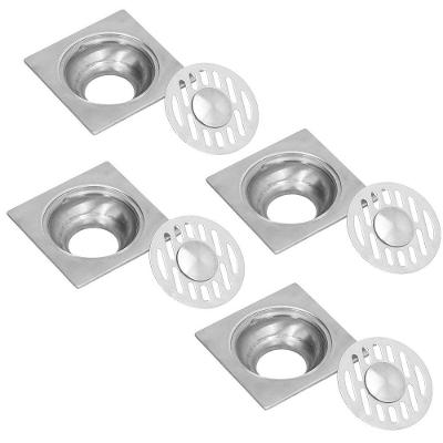 Kit 4 Ralos Inox 10x10 BSL3594 Aço Inoxidável 304 Inox Braslu