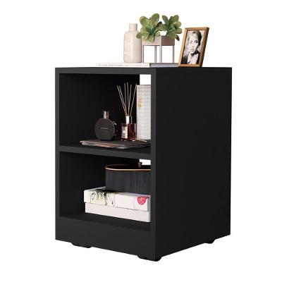 Mesa de Cabeceira Decore Preto Compacta para Organização SAL Movelaria