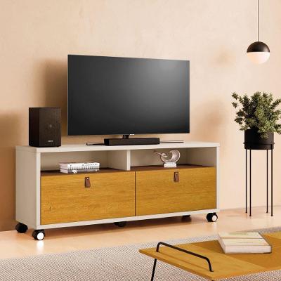 Rack Pequim para Tv Até 55 Polegadas 145cm com Gavetas Off White Naturale Carmolar Móveis