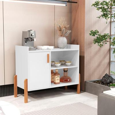 Aparador Luxor Armário Multiuso 2 Portas MDF-MDP 79cm Branco para Quarto Ou Sala SAL Movelaria