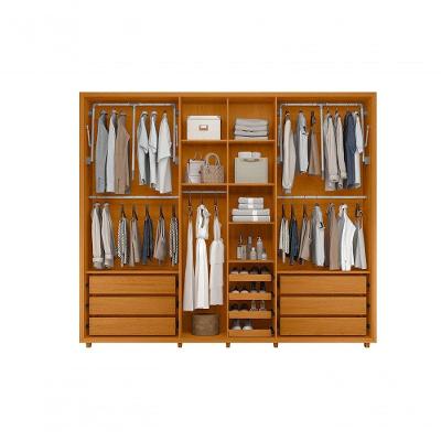 Guarda Roupa Casal Volpi 6 Portas Giratórias 6 Gavetas Cinamomo Madetec Móveis