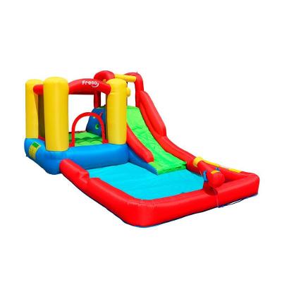 Escorregador Playground Inflável Infantil Aquarius Freso Com água, Piscina E Pula Pula Divertido