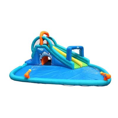 Playground Inflável Com Escorregador E Piscina Infantil Shark Attack Freso Centro De Diversões