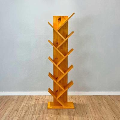 Estante para Livros Tree Alta em Madeira Pinus Amadeirado Artfactory Design