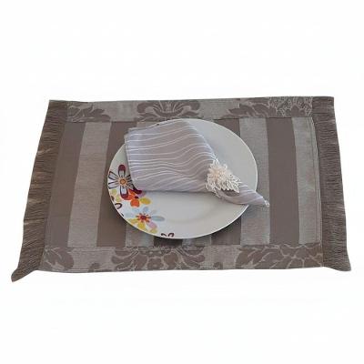 Jogo Americano Jacquard Kit 2 Peças 51x35CM Cinza