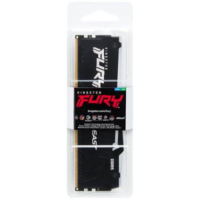 Memória RAM Kingston Fury Beast DDR5 16GB 6800MHz RGB Preto